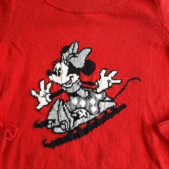 𝅺Baby Gap Disney Minnie Mouse Red Sweater size 18-24 months - Picture 2 of 6